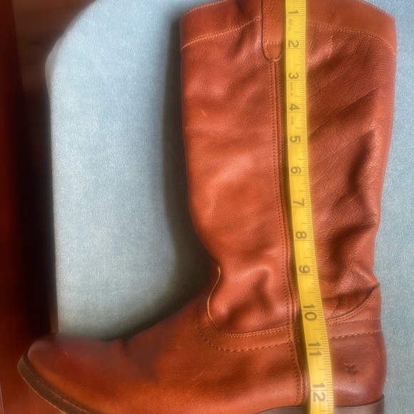 Frye Melissa  leather riding boots, cognac, size 8 - Picture 13 of 13